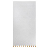 Изображение товара Полотенце банное белое, с кисточками цвета карри из коллекции Essential, 70х140 см