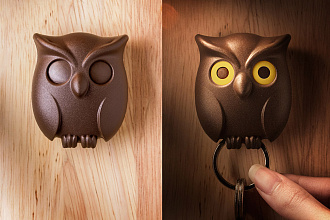 Изображение товара Держатель для ключей Night Owl, коричневый