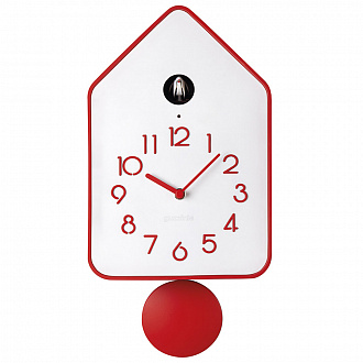 Часы настенные с маятником QQ-UP, красные