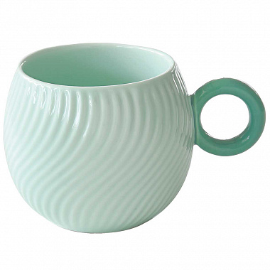 картинка Кружка Waves, 350 мл, бирюзовая от магазина Одежда+