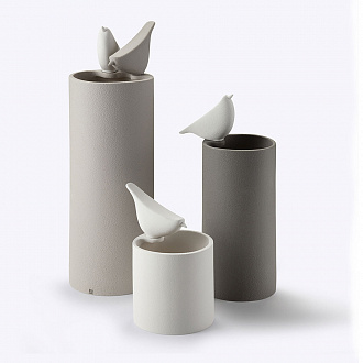 Изображение товара Ваза Colibri, 21 см, серо-коричневая