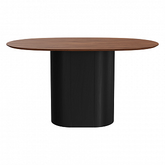 Стол обеденный Type, 140х85 см, орех/черный
