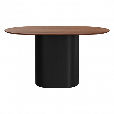 Стол обеденный Type, 140х85 см, орех/черный, анонс элемента
