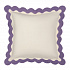 Чехол на подушку с контрастным кантом сиреневого цвета из коллекции Trendy Ruffles, 40х40 см