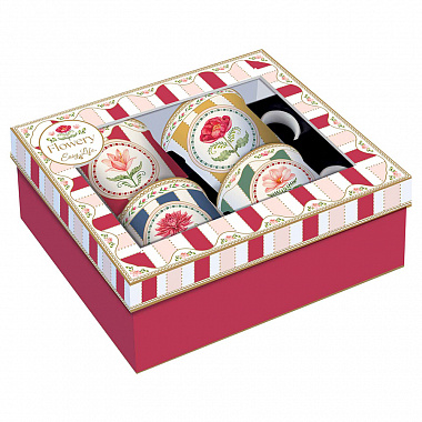 картинка Набор кружек Flowery, 300 мл, 4 шт. от магазина Одежда+