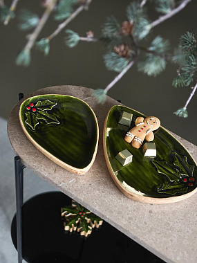 картинка Поднос декоративный Christmas symbol из коллекции New Year Essential, 30 см от магазина Одежда+