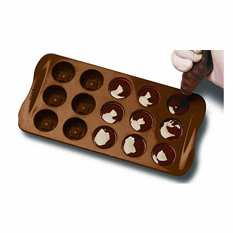 Изображение товара Форма для приготовления конфет и пирожных Fantasia, 11х21 см, силиконовая