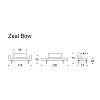 Изображение товара Кушетка Zeal Bow, 178х72х75 см, светло-голубая
