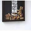 Изображение товара Рамка-копилка для винных пробок Продбюро, Wine, 45х30х6 см, темная