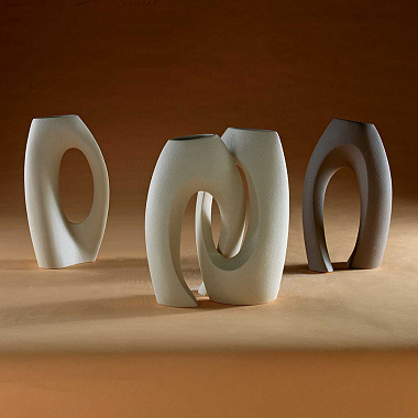 картинка Ваза Abbraccio, 36 см, серо-коричневая от магазина Одежда+