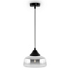 Изображение товара Светильник подвесной Jiffy, 1 лампа, Ø24х20 см, черный/серебристый