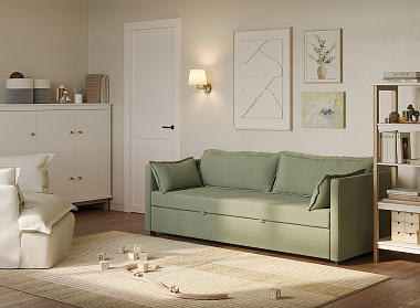 Диван Hollow, 216х90х69 см, светло-зеленый, анонс элемента