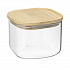 Банка для хранения квадратная Glass Bamboo,1 л
