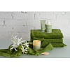 Изображение товара Полотенце для рук с бахромой оливково-зеленого цвета Essential, 50х90 см