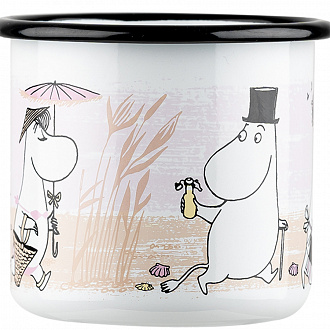 Изображение товара Кружка эмалированная Moomin, Пляж, 370 мл